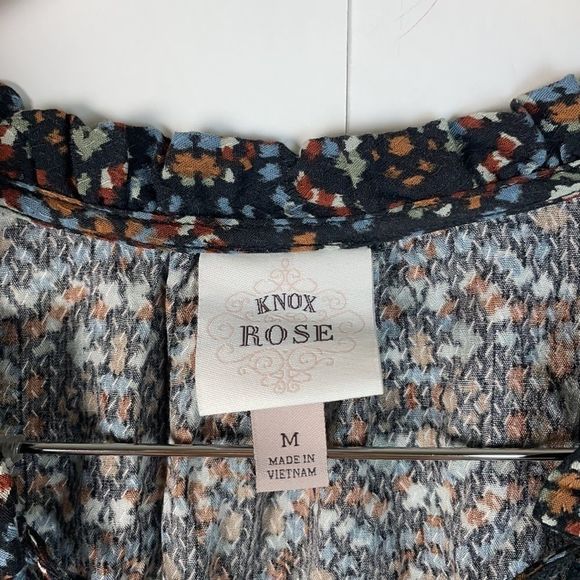 Knox Rose Women Long Sleeve Surplice Front Blouse - Picture 7 of 8